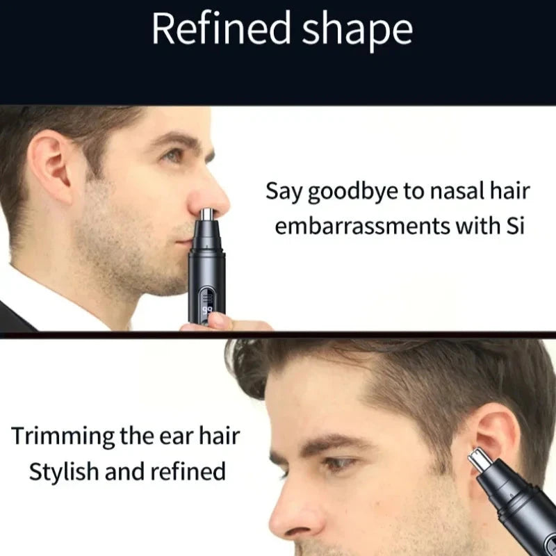 Mini Pocket Nose Hair Trimmer - Painless Waterproof Grooming Tool