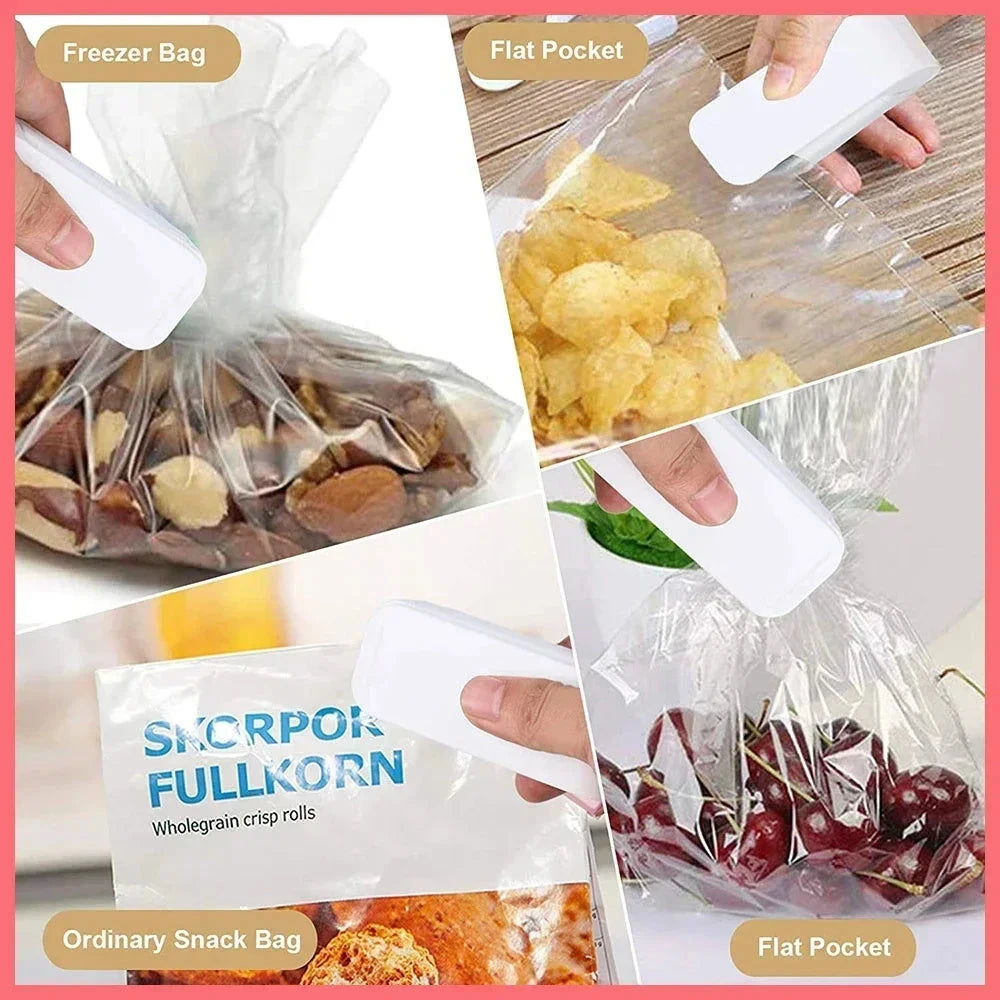Mini Portable Bag Heat Sealer for Fresh, Airtight Food Storage