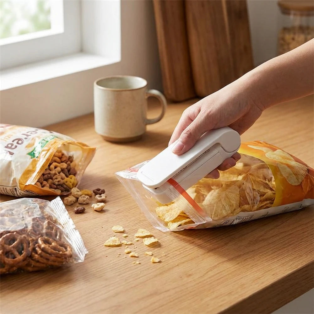 Mini Portable Bag Heat Sealer for Fresh, Airtight Food Storage