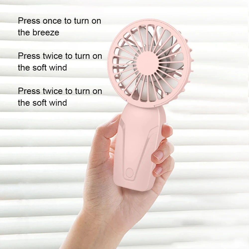 Mini Portable Handheld Fan - USB Rechargeable Pocket Cooling Fan