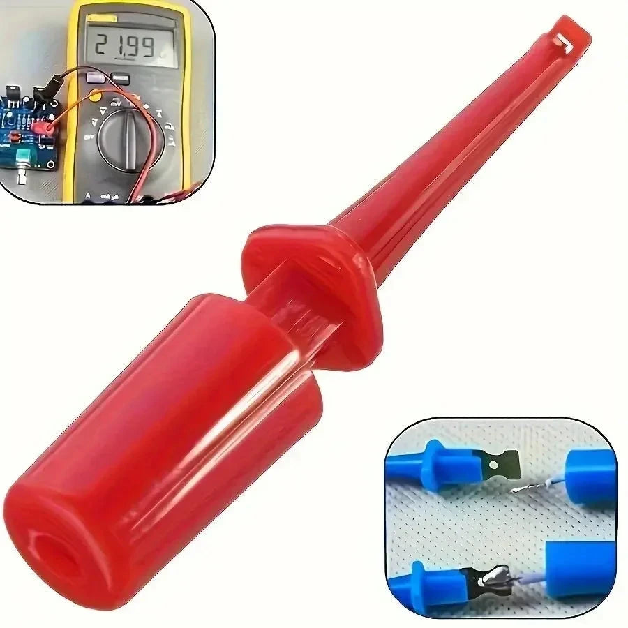 Mini Test Hook Clip Set - Round Crocodile Probes for Electronics