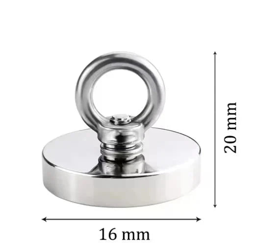 N52 Heavy-Duty Magnetic Eyebolt - Strong Removable Hanging Hook