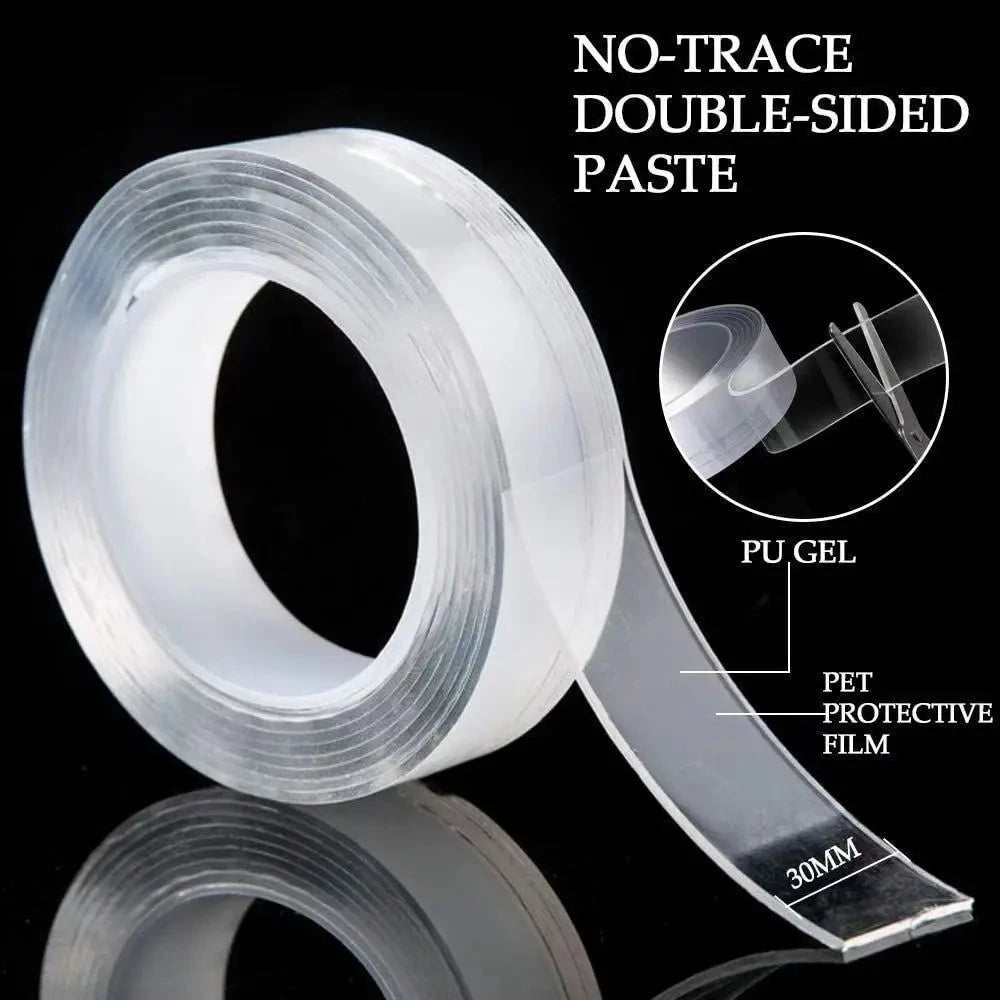Nano Double-Sided Adhesive Tape – Traceless Waterproof Gel Sticker