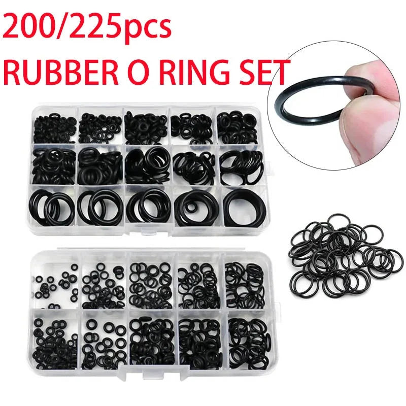 Nitrile Rubber O-Ring Assortment Kit - Sealing Gaskets Repair Set