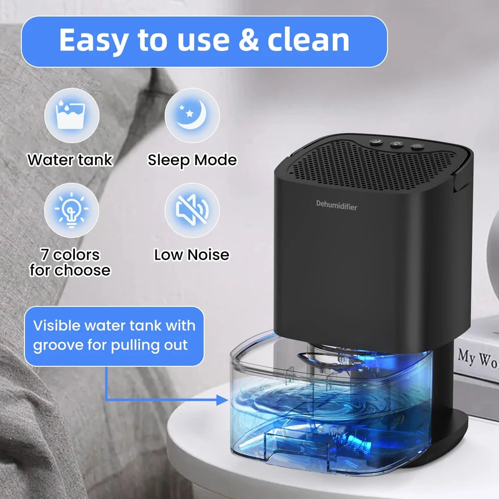 Portable 1000ml Dehumidifier for Home, Office &amp; RV