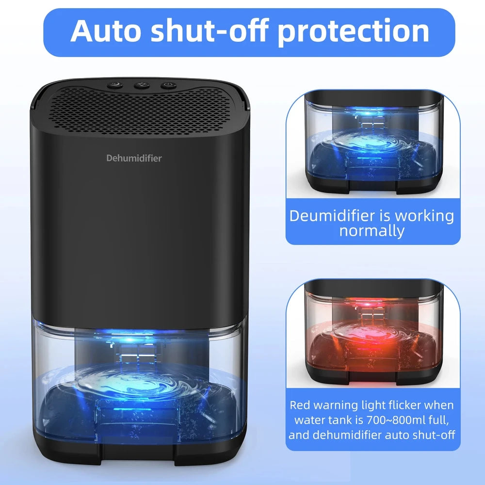 Portable 1000ml Dehumidifier for Home, Office &amp; RV