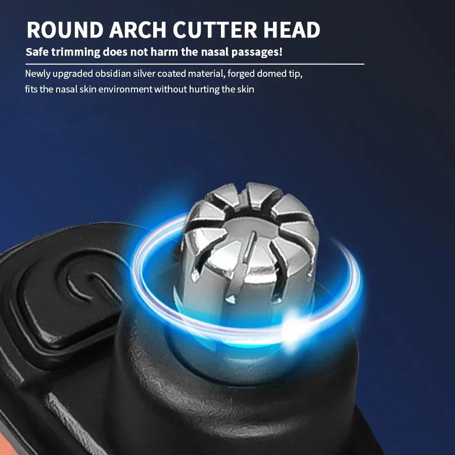 Portable Ear & Nose Hair Trimmer - Painless Electric Clipper
