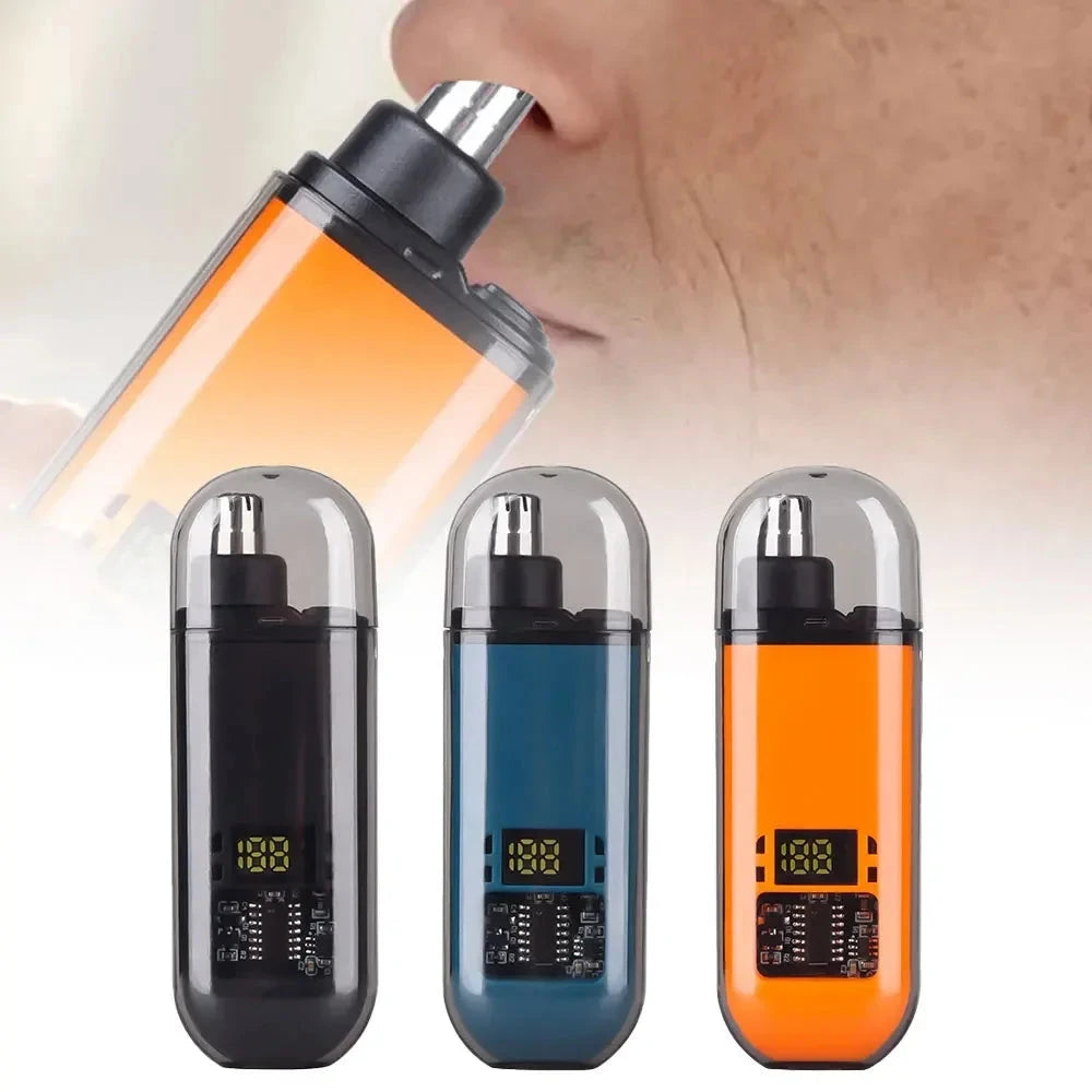 Portable Ear & Nose Hair Trimmer - Painless Electric Clipper