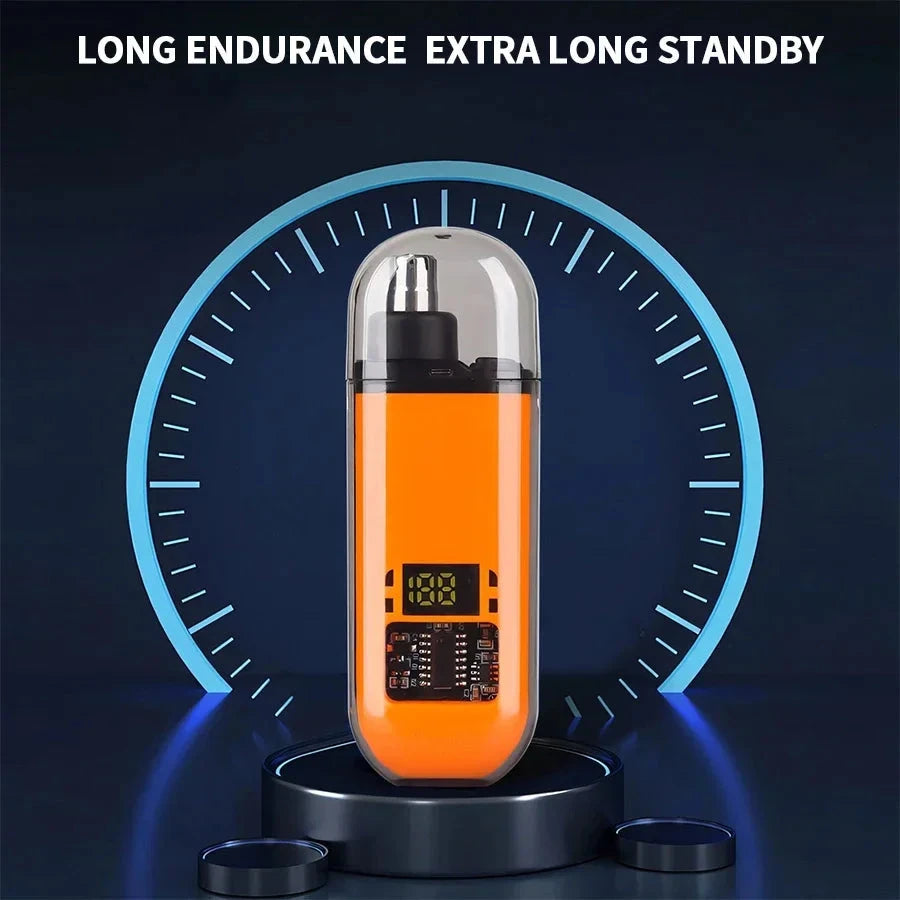 Portable Ear & Nose Hair Trimmer - Painless Electric Clipper
