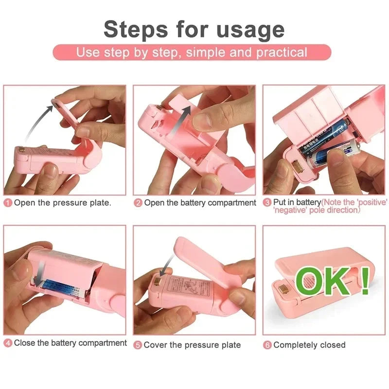 Portable Mini Bag Sealer – Keep Food Fresh & Sealed Anywhere