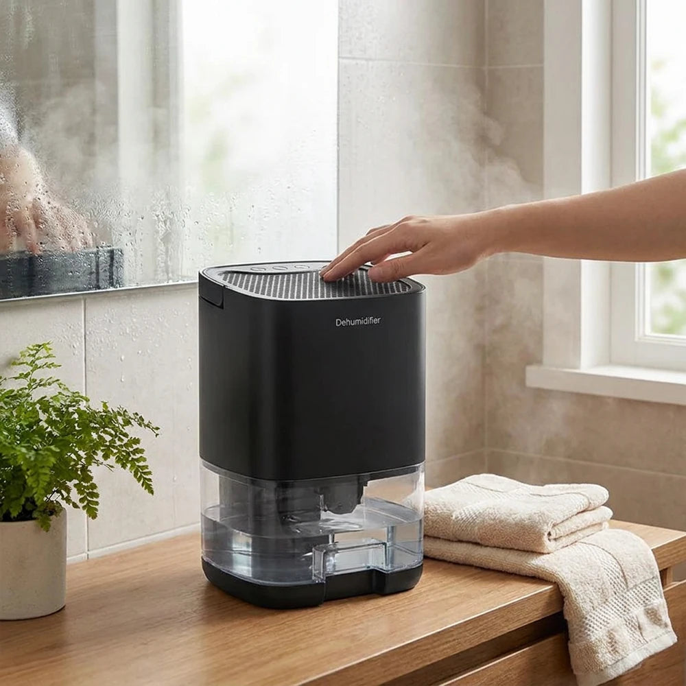 Portable Mini Dehumidifier for Bedroom, Office & Kitchen