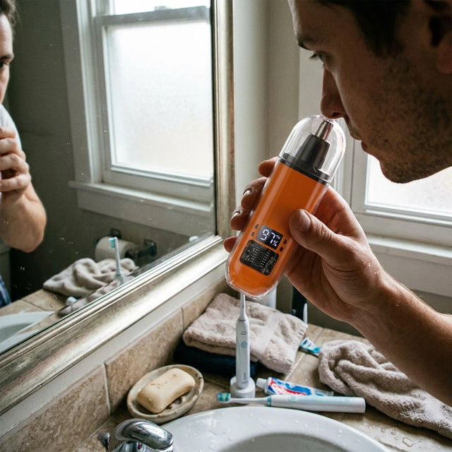 Portable Nose & Ear Hair Trimmer - Rechargeable, Painless, USB Charging