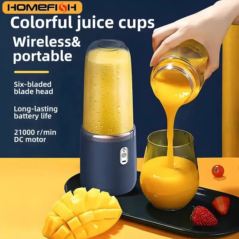 Portable Rechargeable Mini Juicer Cup - Multi-Function Blender