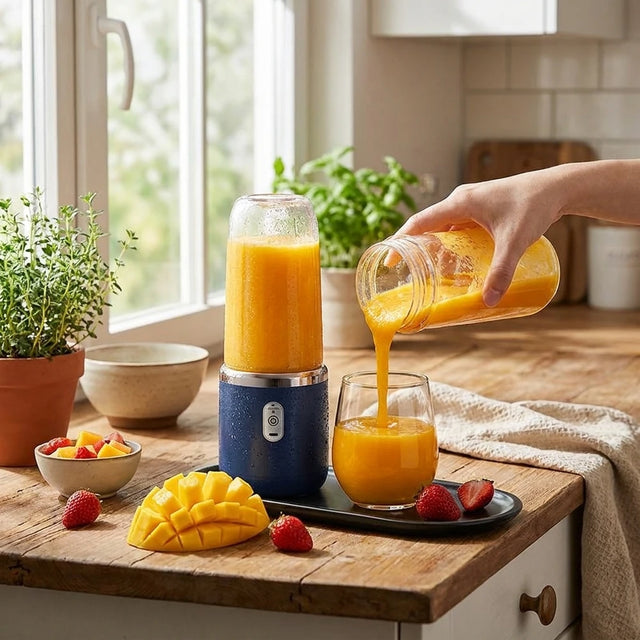 Portable Rechargeable Mini Juicer Cup - Multi-Function Blender