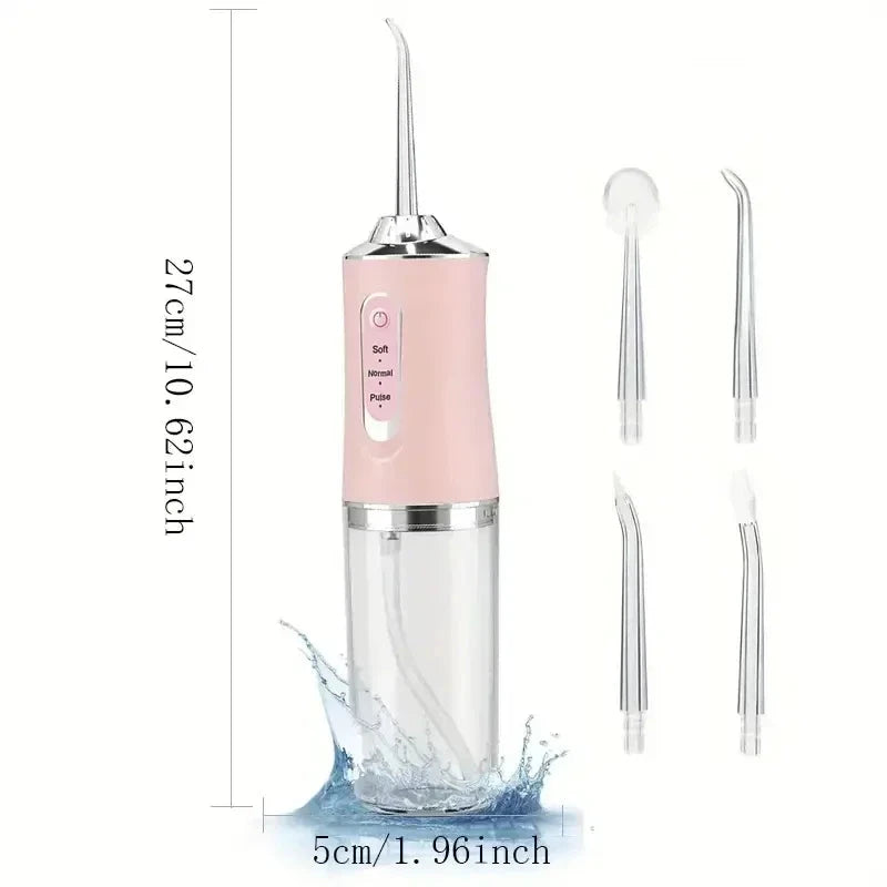 Portable Rechargeable Oral Irrigator - 3-Mode Water Flosser