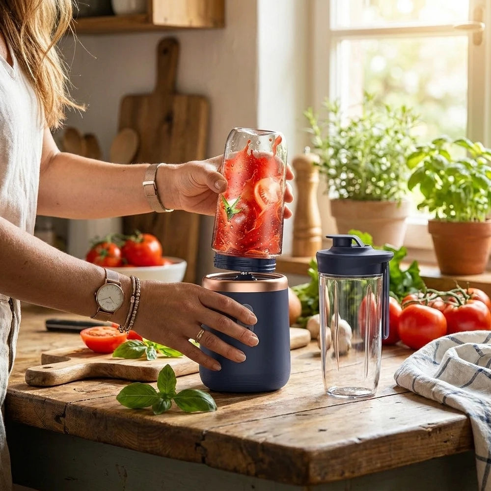 Portable USB Blender 400ml - Travel Juicer Cup for Smoothies
