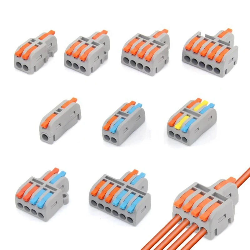 Push-In Wire Connectors – Compact Splitter Terminal Blocks for Home Wiring