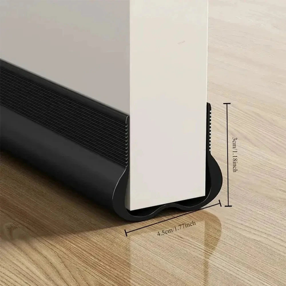 PVC Door Draft Stopper - Flexible Weatherproof Bottom Sealing Strip