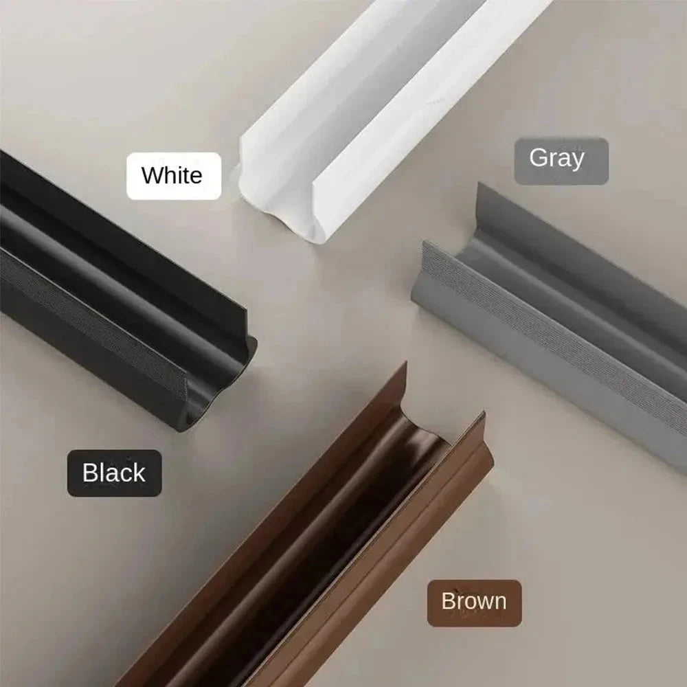 PVC Door Draft Stopper - Flexible Weatherproof Bottom Sealing Strip