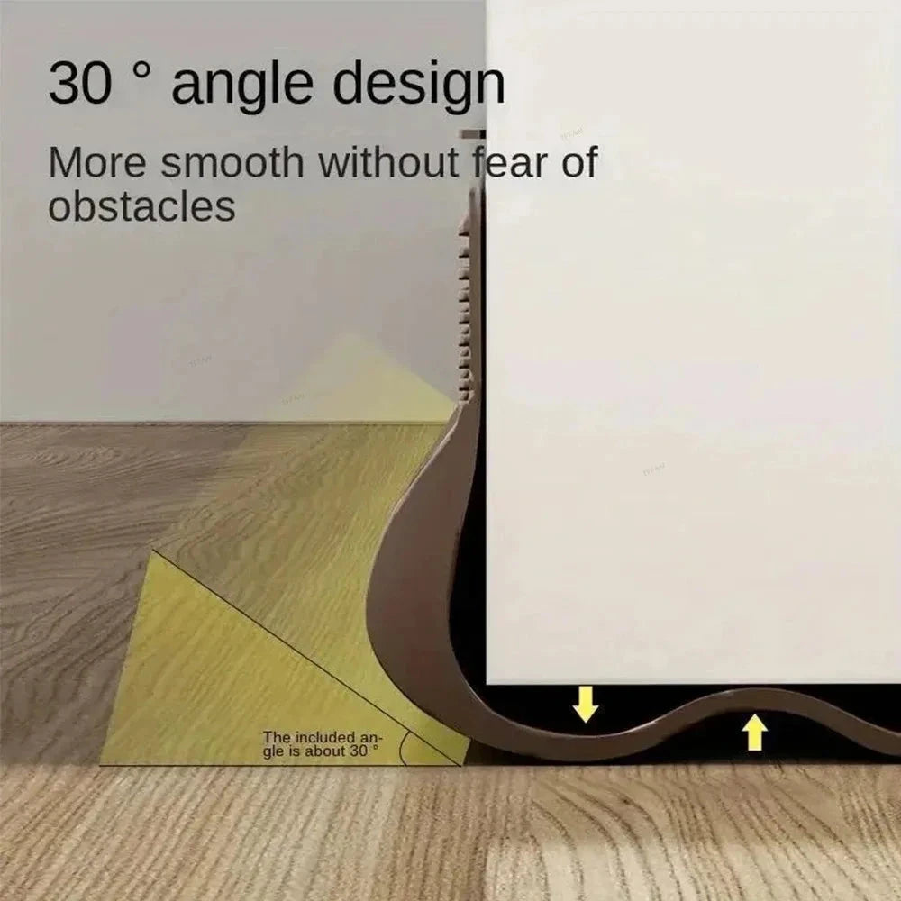 PVC Door Draft Stopper - Flexible Weatherproof Bottom Sealing Strip