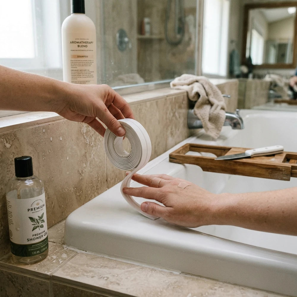 PVC Waterproof Sealing Tape for Sink, Shower & Bathtub Edges