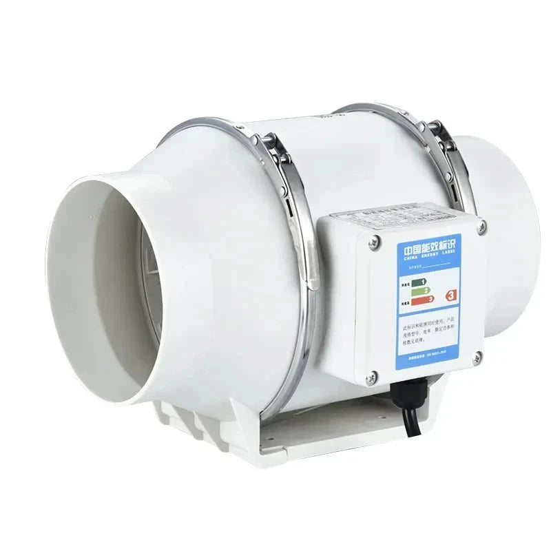 Quiet Inline Duct Exhaust Fan for Bathroom & Kitchen Ventilation