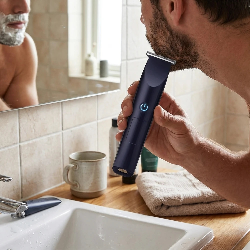 Rechargeable Electric Hair Clipper & Body Groomer, Ceramic Blade