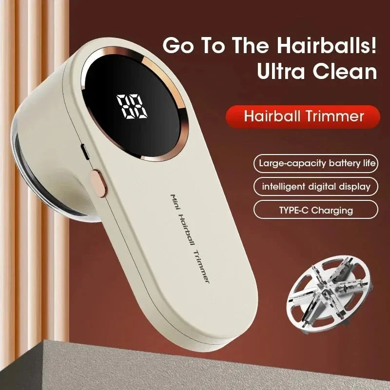 Rechargeable Electric Lint Remover with LED Display for Clothes