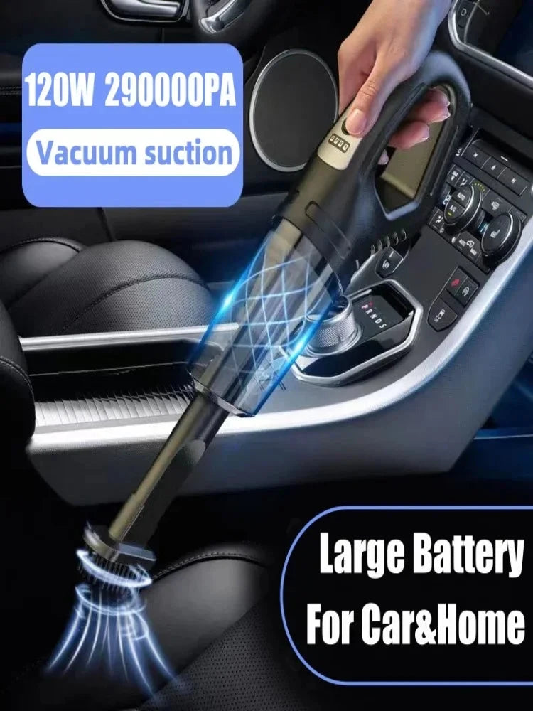 Rechargeable Handheld Vacuum Cleaner – Powerful Suction for Car & Home