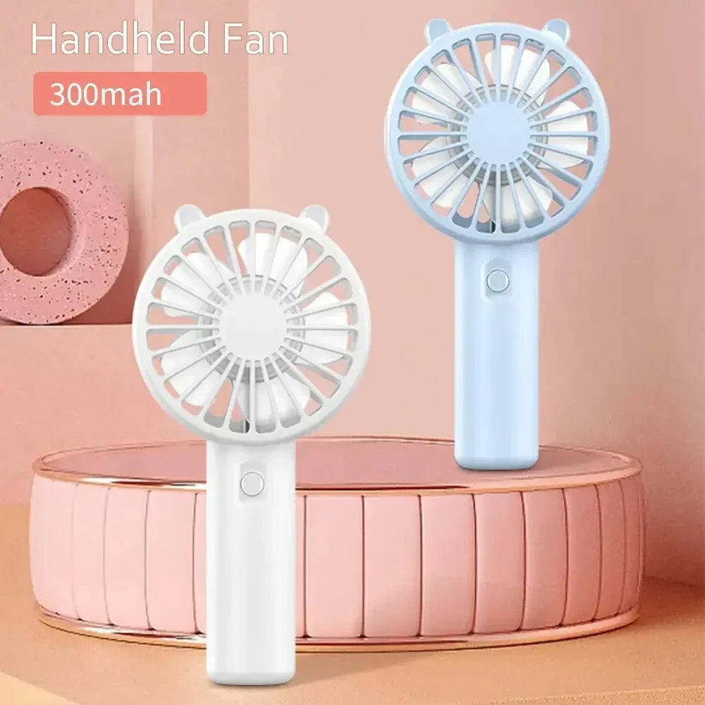Rechargeable Mini Handheld Cooling Fan, Portable USB Desk Fan