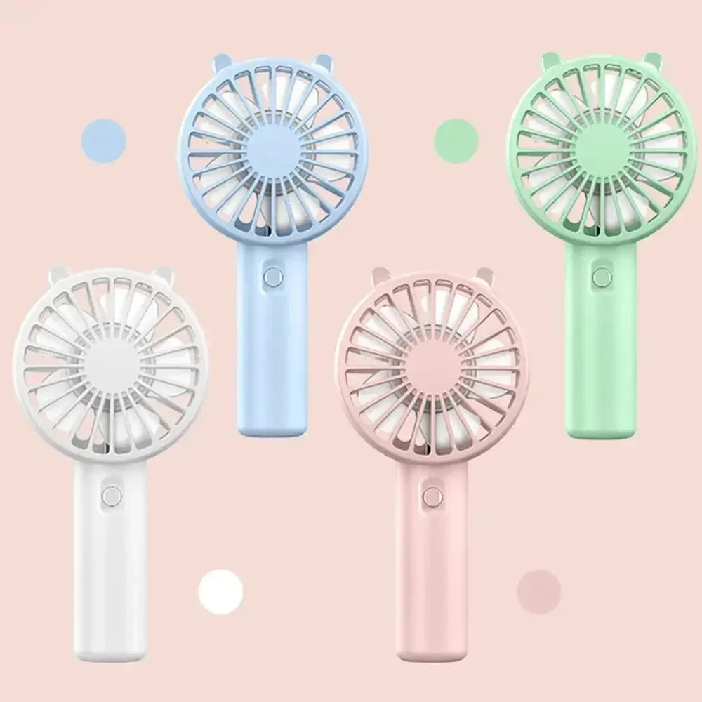 Rechargeable Mini Handheld Cooling Fan, Portable USB Desk Fan