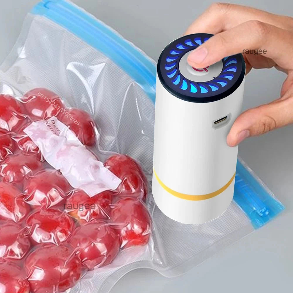 Rechargeable Mini Vacuum Air Pump for Food Storage Bags