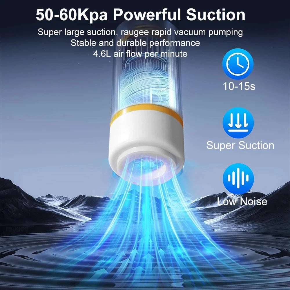 Rechargeable Mini Vacuum Air Pump for Food Storage Bags