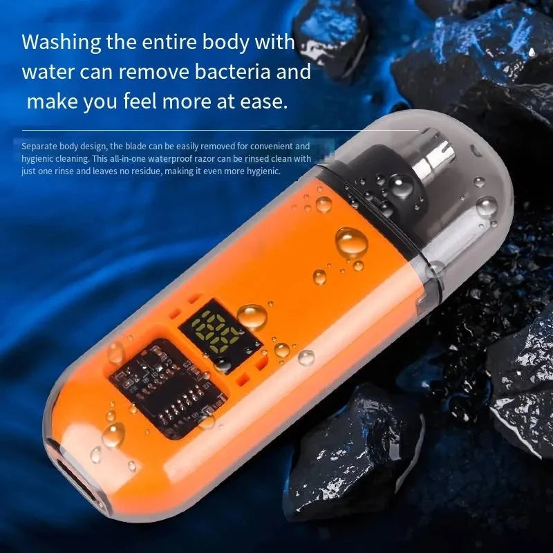 Rechargeable Nose & Ear Hair Trimmer for Men, Portable