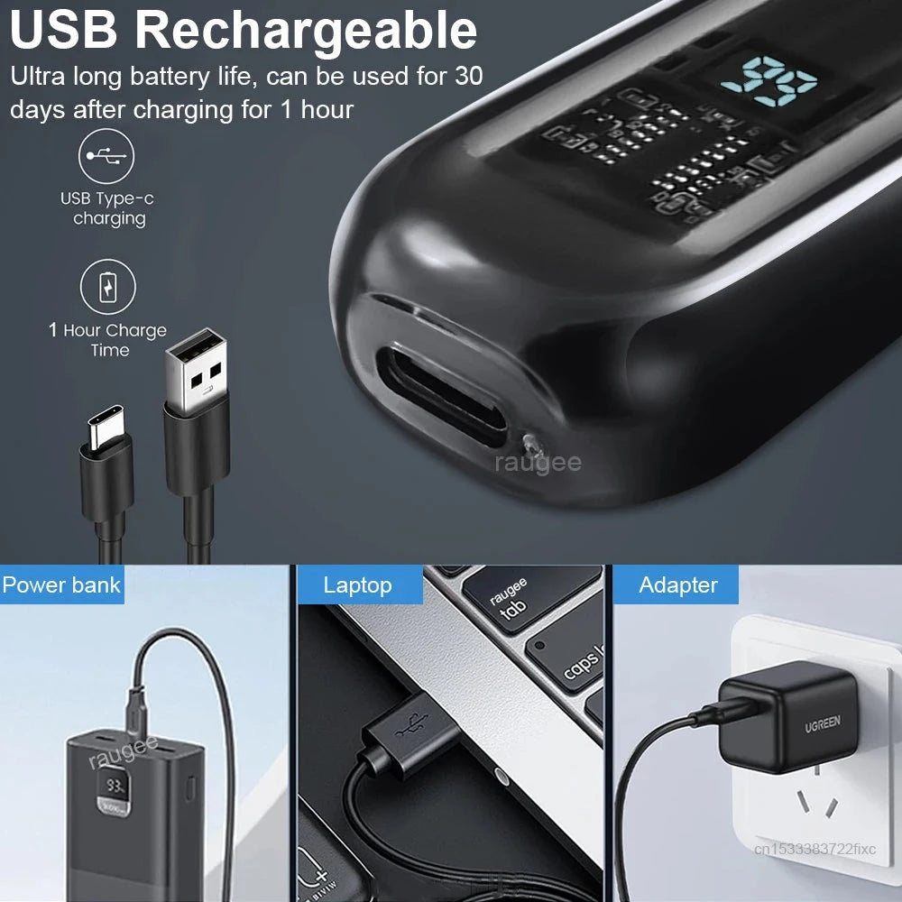 Rechargeable Nose Hair Trimmer, Portable Grooming Clipper