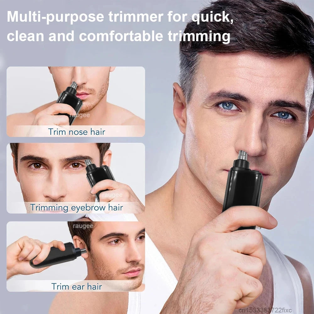 Rechargeable Nose Hair Trimmer, Portable Grooming Clipper