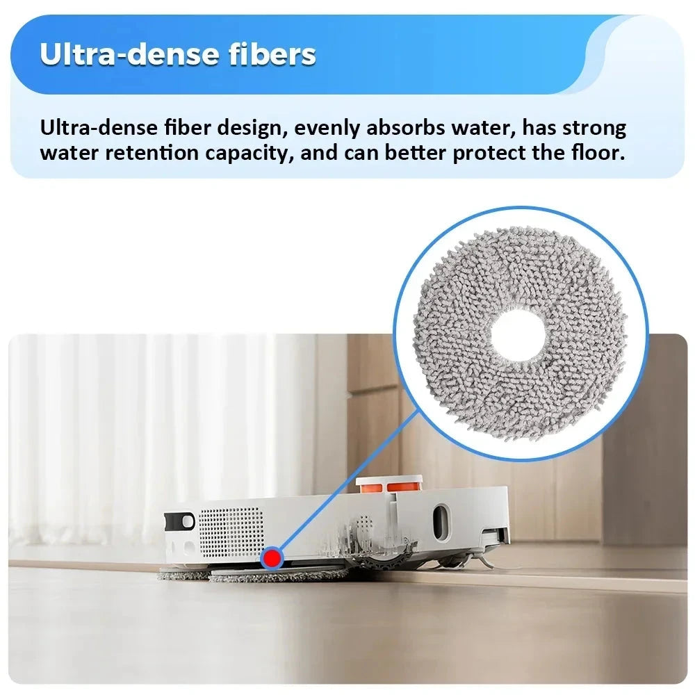 Replacement Mop Cloths for Xiaomi X20+/X10+ Robot Vacuum