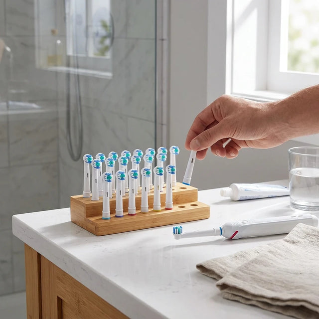 Replacement Toothbrush Heads - Compatible with Oral-B & Braun, Soft Bristles