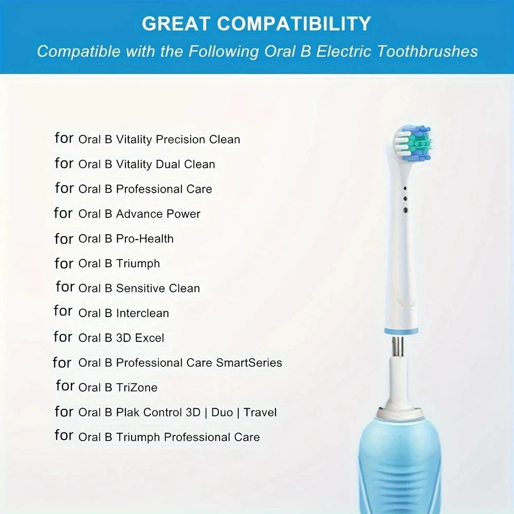 Replacement Toothbrush Heads Compatible with Oral-B &amp; Braun
