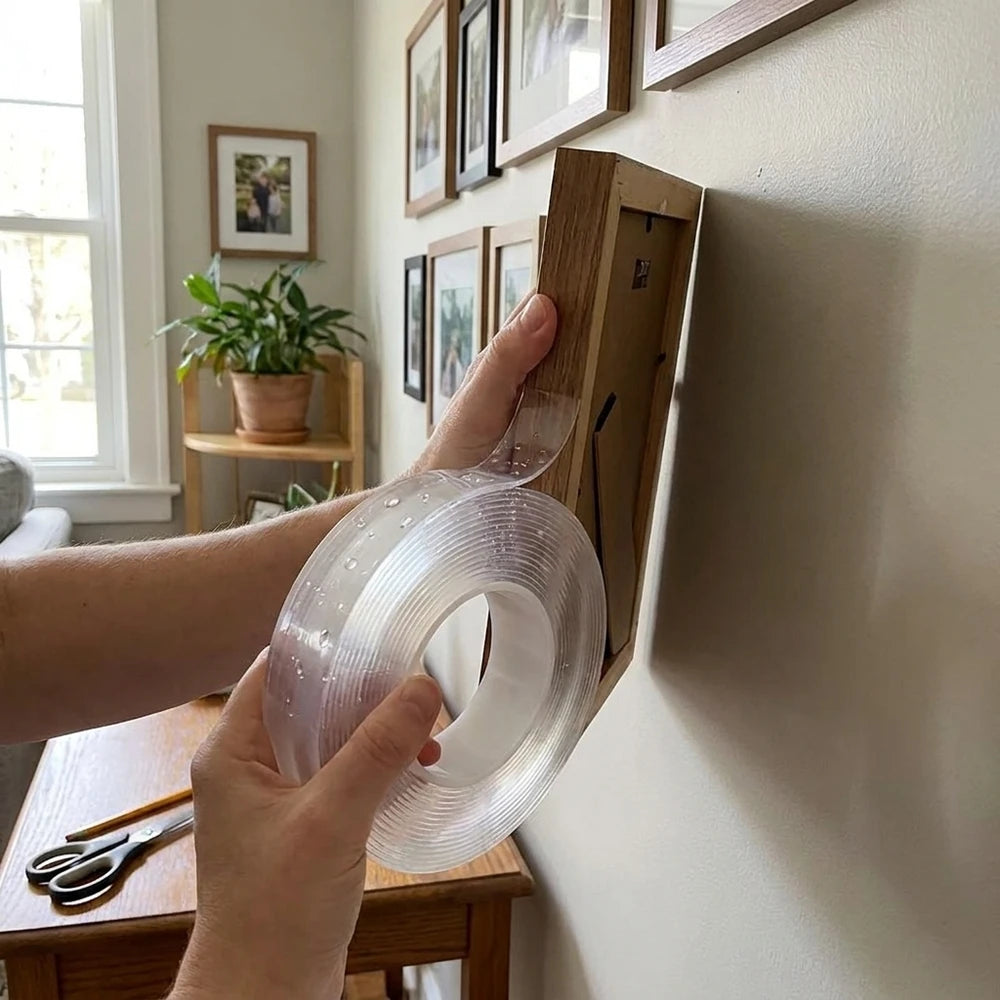Reusable Waterproof Double-Sided Adhesive Tape for Kitchen & Bathroom