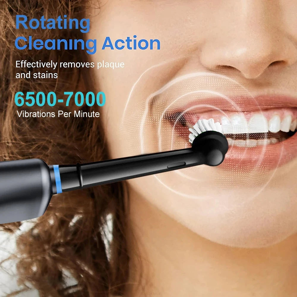 Rotating Electric Toothbrush for Adults with 5 Modes & 8 Brush Heads