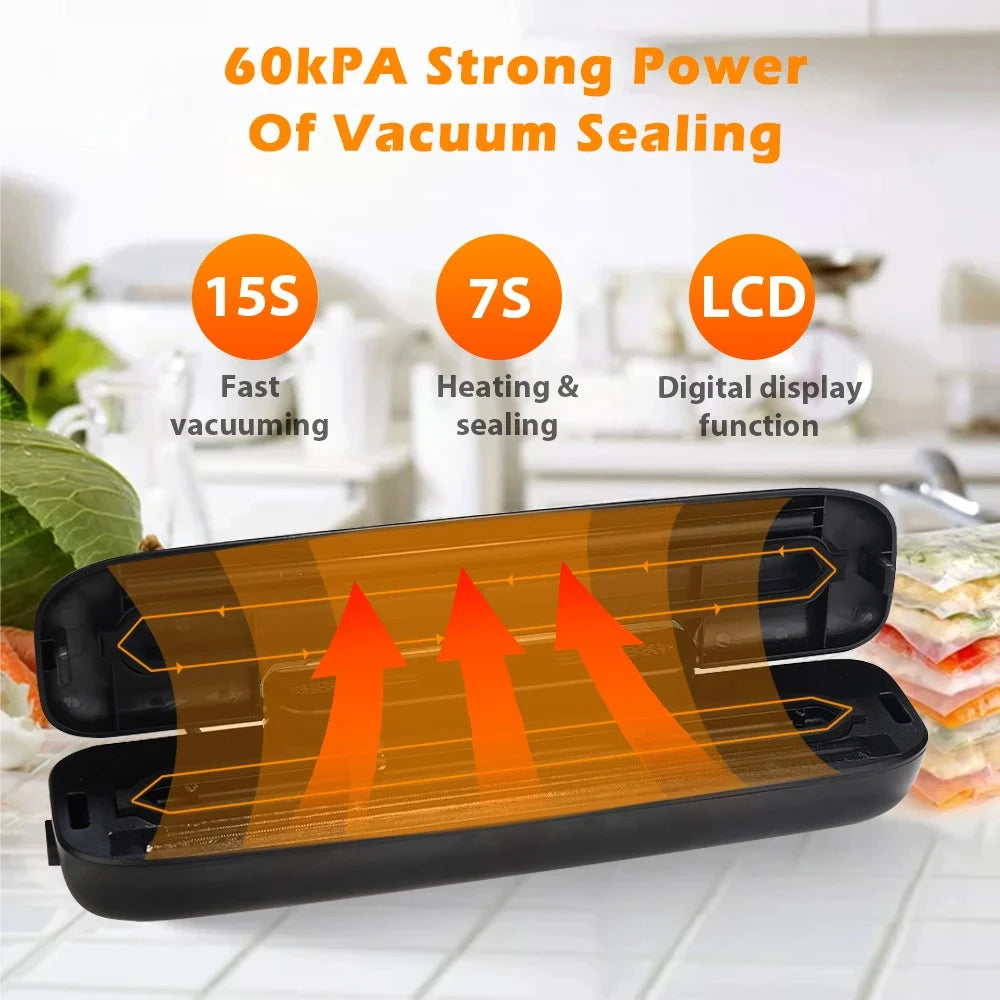 saengQ Vacuum Sealer Machine - Household Food Sealer with Bags
