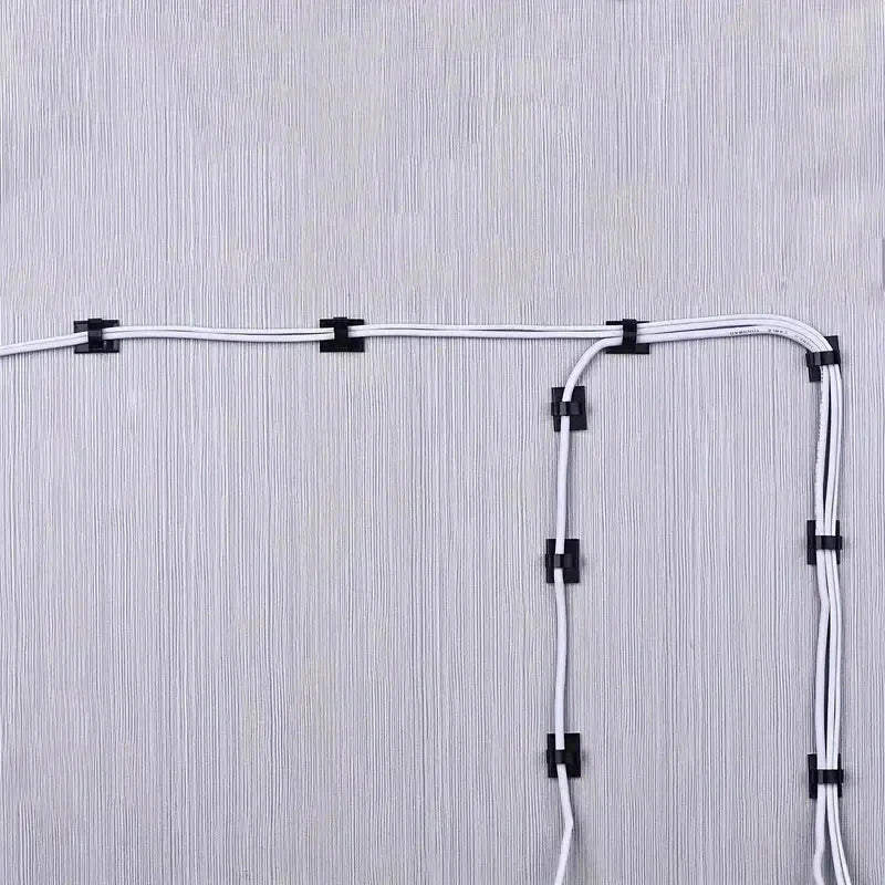 Self-Adhesive Cable Clips for Wire Management, 50 or 100 Pcs