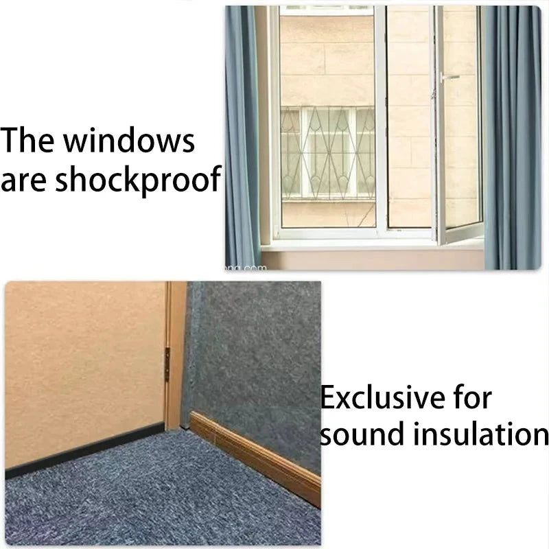 Self-Adhesive EVA Foam Weather Strip - Soundproof Door & Window Seal
