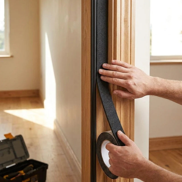 Self-Adhesive EVA Foam Weather Strip - Soundproof Door & Window Seal