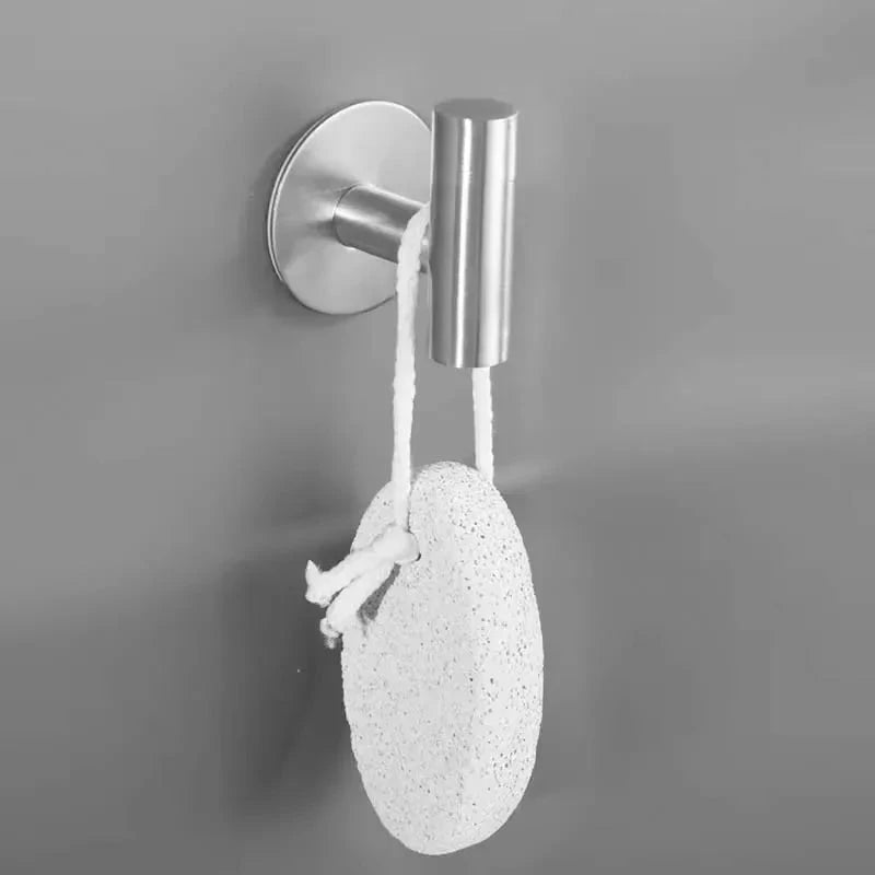 Self-Adhesive Stainless Steel Bathroom Hook – No-Drill Wall Hook