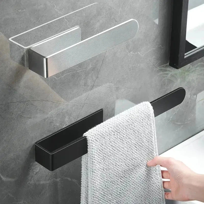 Self-Adhesive Towel Rack - Punch-Free Stainless Steel Bathroom Bar