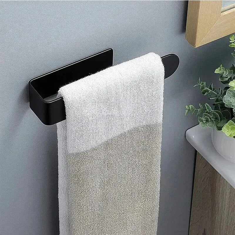 Self-Adhesive Towel Rack - Punch-Free Stainless Steel Bathroom Bar