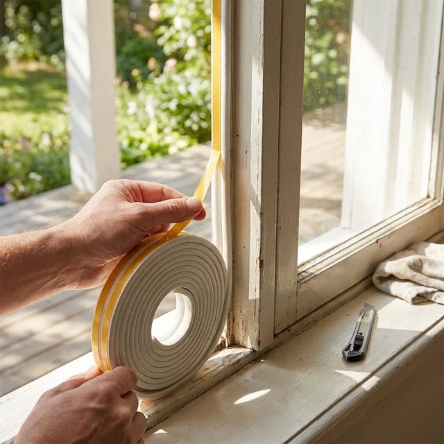 Self-Adhesive Weather Stripping Door & Window Seal Strip - Draft Stopper
