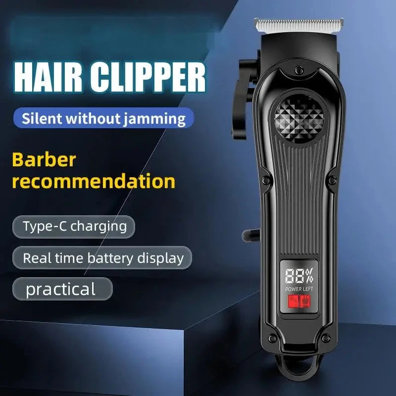 Self-Shaving Electric Hair Clipper for Bald Head Grooming